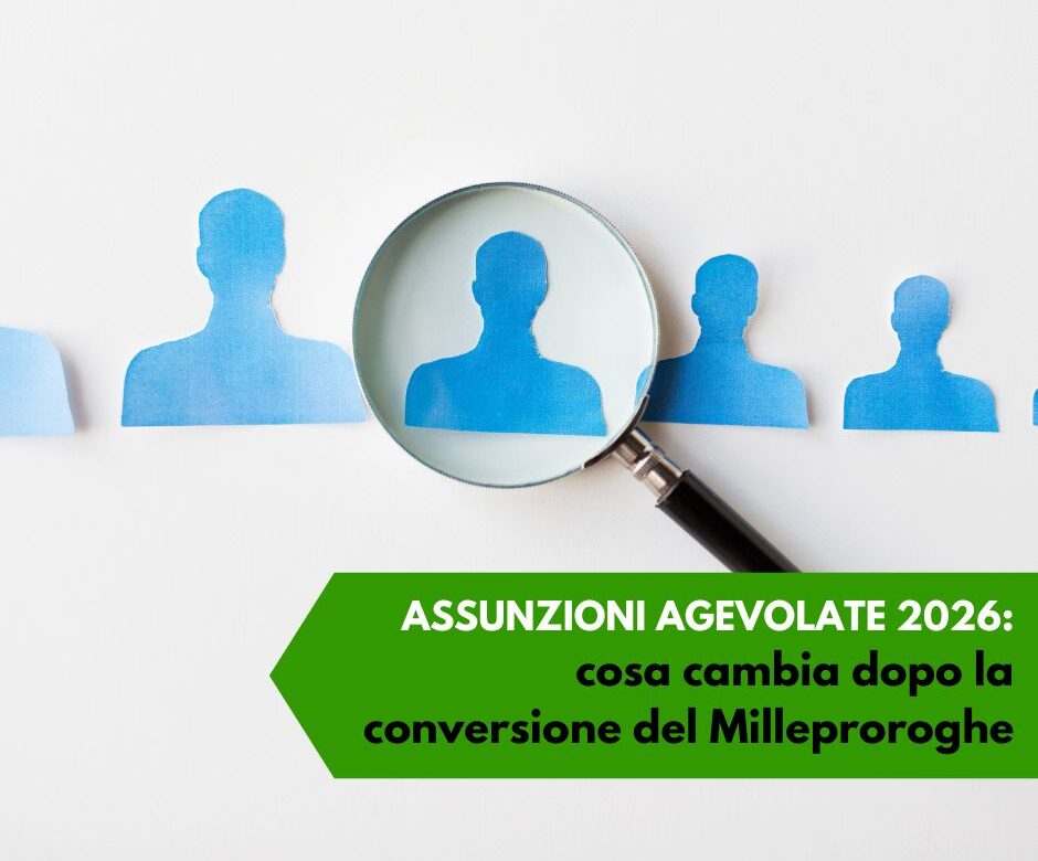 assunzioni agevolate 2026
