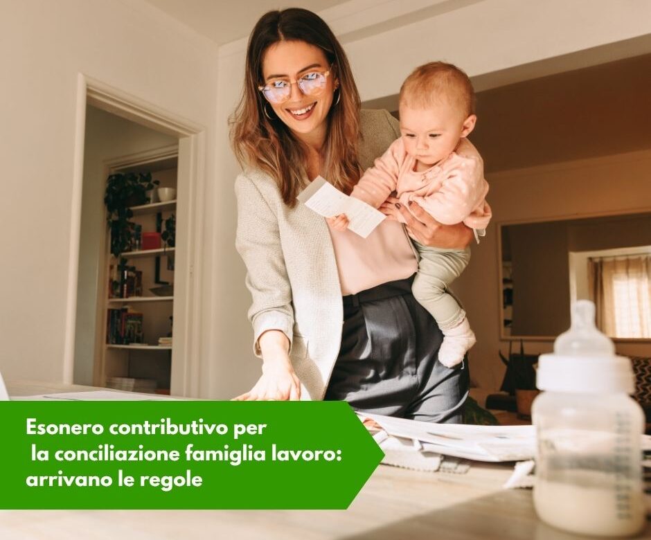 esonero contributivo conciliazione famiglia lavoro